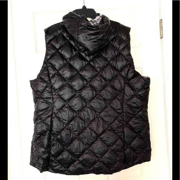 Gerry Packable Reversible Down Vest Black Grey XXL - Picture 6 of 16